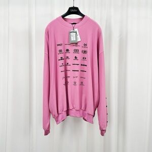 🚩steal authentic Balenciaga Pink Ribbed Knit Top